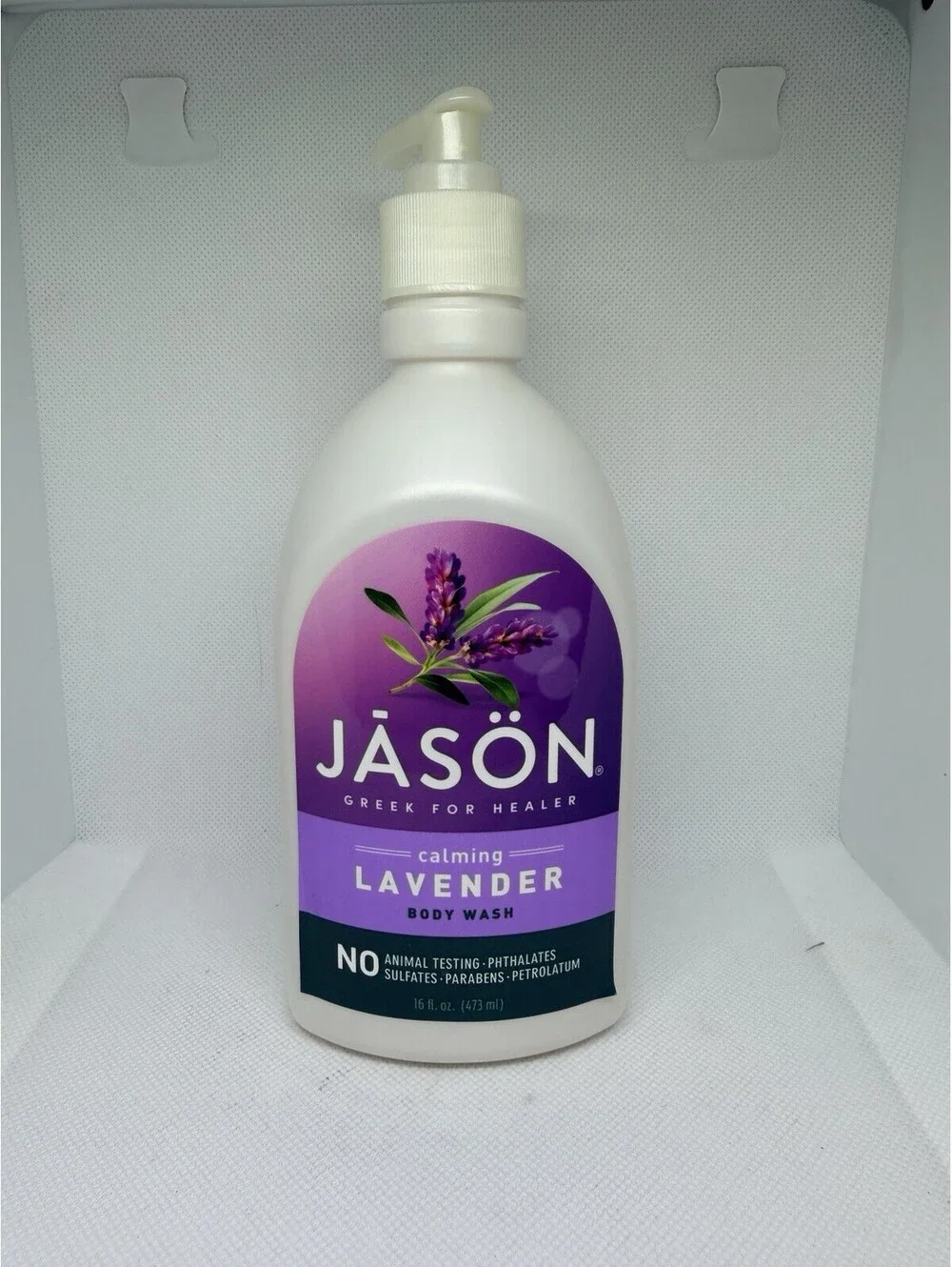 Jason Greek For Healer Natural Body Wash & Shower Gel, Lavender, 16oz